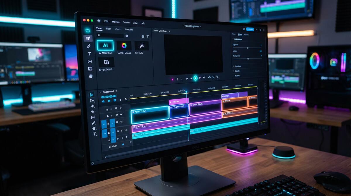 黑丝 AI视频剪辑工具界面